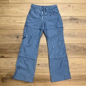 Vintage Y2K Girls Parachute Convertible Zip Off Cargo Pants Size 16 Gorp